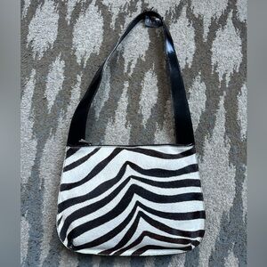 Furla Zebra Ponyhair Shoulder Bag